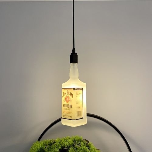 创意酒瓶吊灯餐厅吧台床头玄关过道音乐酒吧卡座小酒馆个性玻璃灯