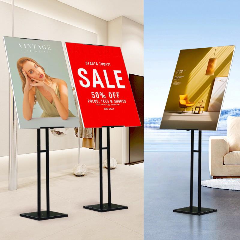 kt板展架立式落地式立牌广告海报定制宣传展板支架展示架子广告牌
