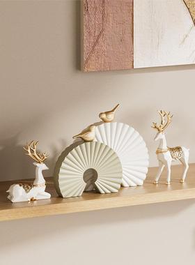 高级感设计师艺术摆件姹寂风客厅玄关电视柜摆设轻奢高档软装装饰