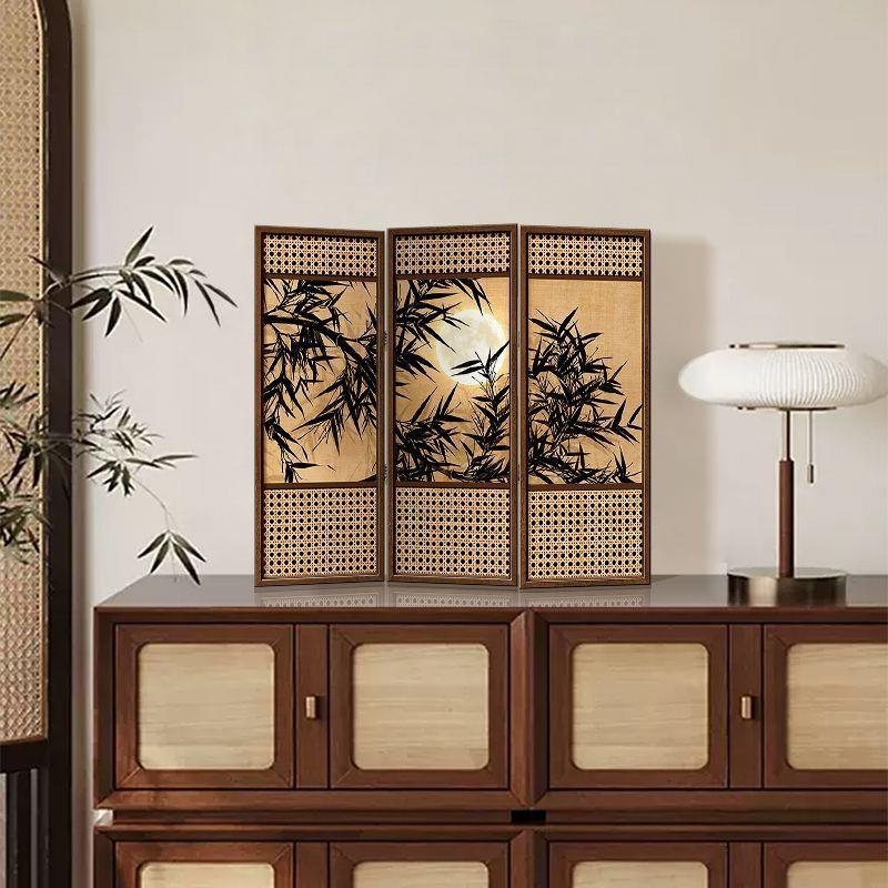 【墨竹图】桌面屏风摆件中国风摆画 画饭厅电视柜餐柜覆古装饰画