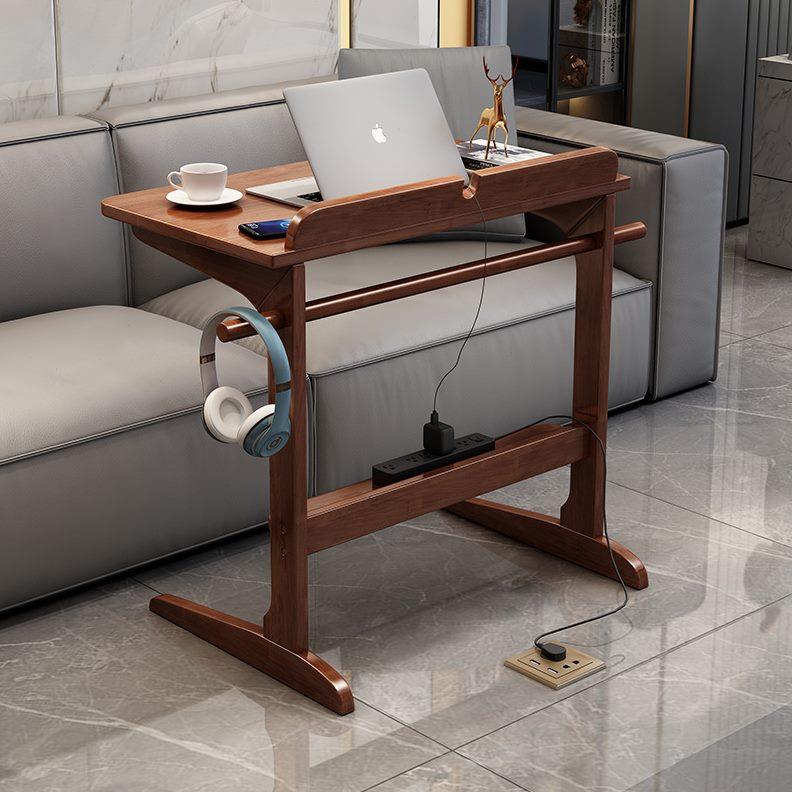 可移动客厅落地学生书桌多功能沙发边几电脑桌简约床边桌实木家用