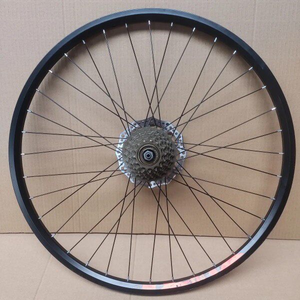 24/26/27.5寸山地车轮组旋式快拆碟刹轮组自行车轮前轮后轮总成