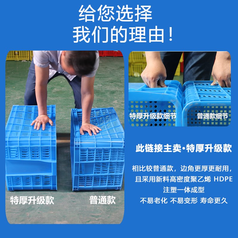 特厚物流塑料筐 工业装水果的塑料筐 加厚周转筐镂空水产塑料筐