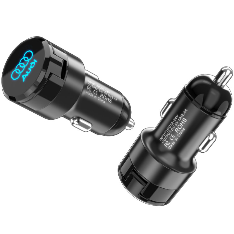 适用奥迪车载充电器A4L/A3/A5/A7/A6L/A8/Q3/Q5/Q7快充USB转换头