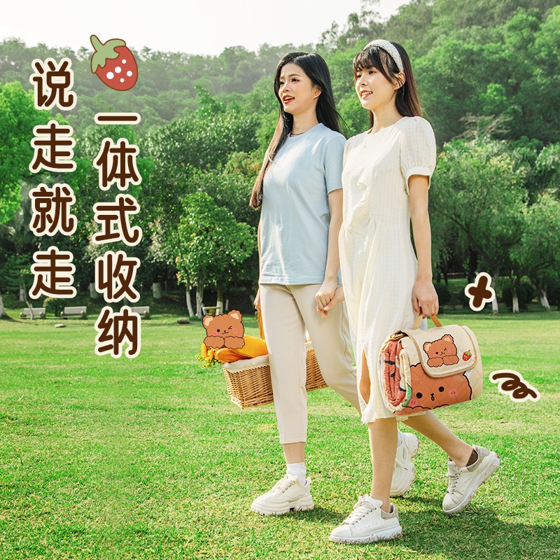 野餐垫防潮垫加厚露营户外地垫便携野炊春游草坪垫子防水帐篷地垫