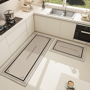 家用大门垫子 高级感厨房门地垫防水门口进门防滑脚垫地毯2024新款