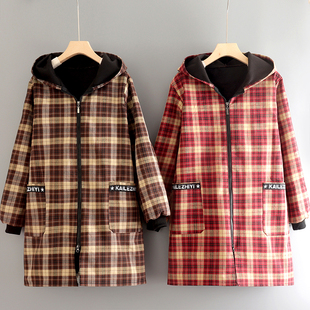 加厚工作服男长袖围裙罩衣上班干活女士外加绒秋冬时尚新款保暖