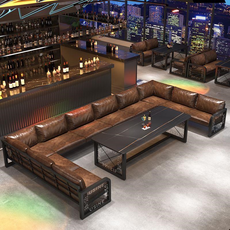 复古工业风酒吧清吧咖啡厅桌椅音乐餐吧西餐厅烧烤店卡座沙发