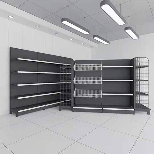 超市货架展示架便利店小卖部文具店加厚货架单面新款商超货架子