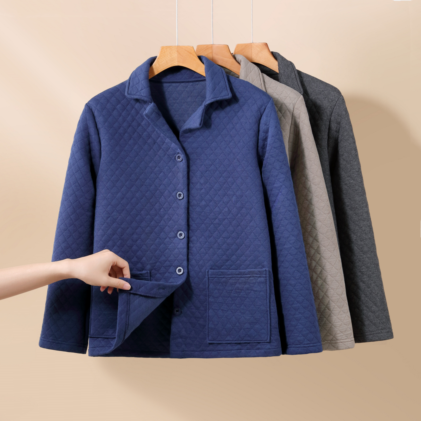 冬季加厚夹棉男士保暖棉衣