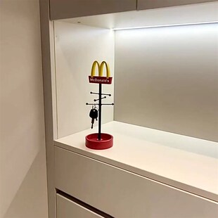 创意麦当劳首饰架多功能玄关钥匙收纳挂架客厅装饰摆件桌面收纳架