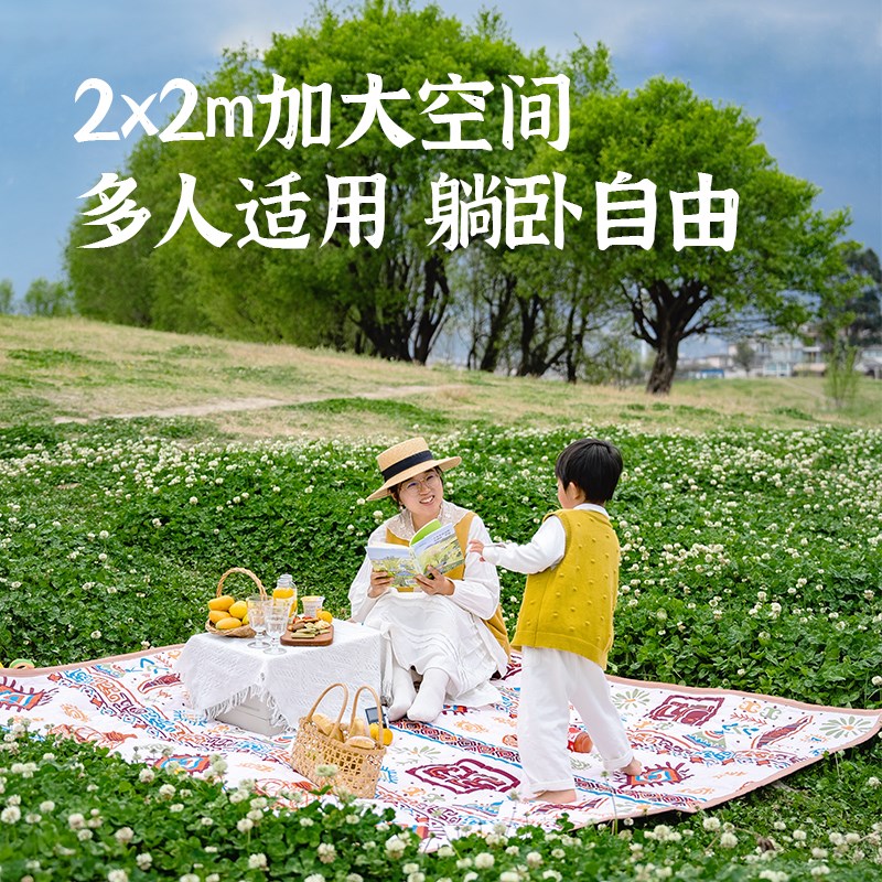 野餐垫防潮垫加厚特厚户外露营便携防水公园草坪地垫春游帐篷内垫