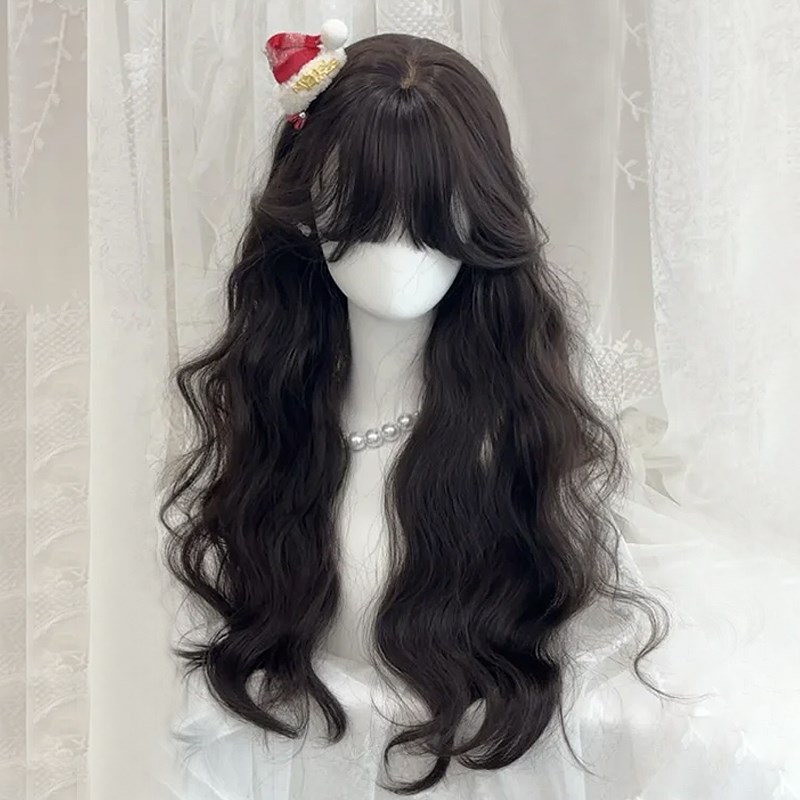 【蝶梦】不用戴发网假发女蓬松高颅顶自然无痕增发量长卷发补发片