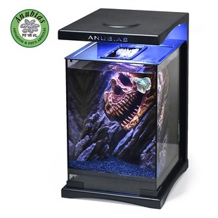 阿诺比 小型客厅背景玻璃缸过滤制氧一体机 造景斗鱼生态鱼缸新款