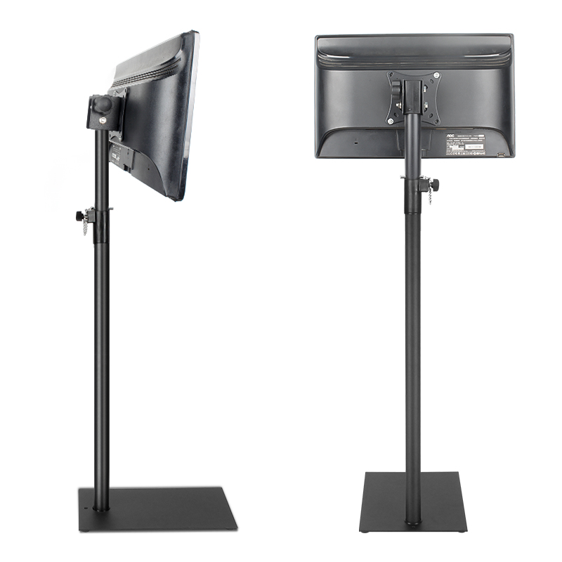 显示器支架落地液晶电脑落地移动挂架高度可调显示器底座12-32寸