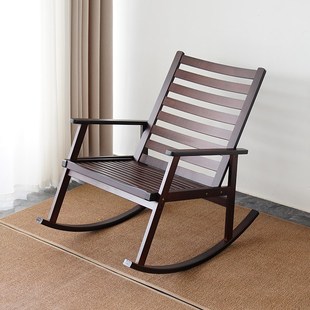 客厅摇摇椅阳台家用休闲椅子单人摇椅小户型沙发懒人椅实木摇摆椅