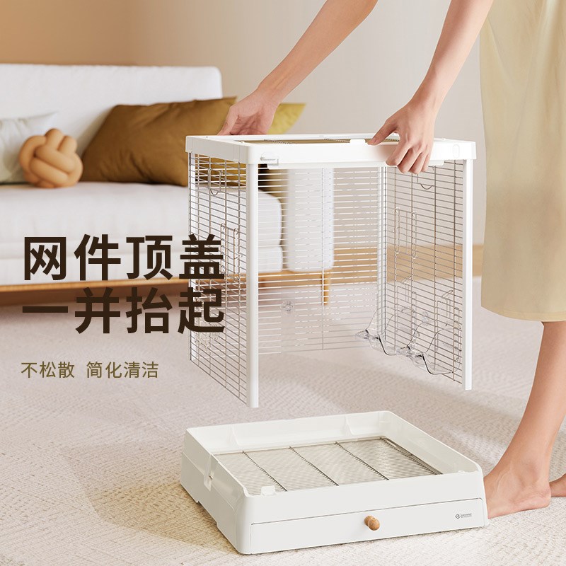 达洋B5001SS全景玻璃鸟笼304不锈钢家用鹦鹉别墅和尚玄凤虎皮适用