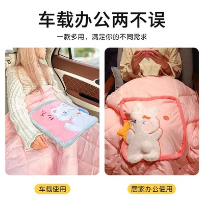 2025新款抱枕车用被子两用汽车载用折叠靠枕办公室午睡枕头二合一