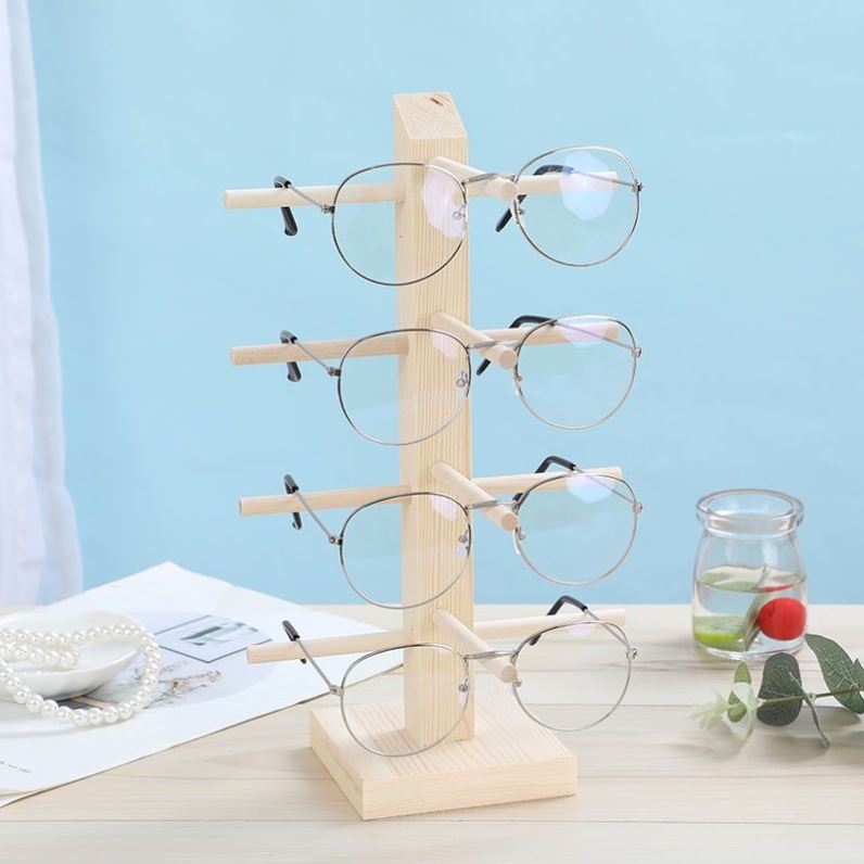 实木眼镜展示架眼镜店收纳架陈列装饰道具太阳镜墨镜近视眼镜架子