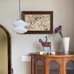 美式复古电表箱装饰画松弛感装修风格遮挡配电画文艺高级感电箱画