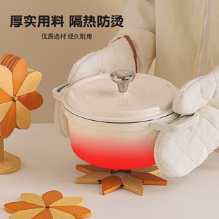 高级感风车隔热垫餐桌创意木质防烫锅垫杯垫碗垫家居好物玄关摆件