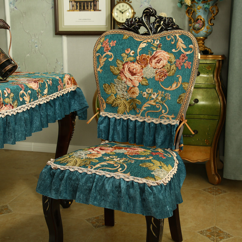 欧式餐椅垫坐垫凳子套罩高档轻奢美式餐桌椅子套罩2022新款餐椅套