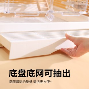 布卡星50星赏鸟笼虎皮玄凤鹦鹉笼横丝大号豪华别墅牡丹专用笼横丝