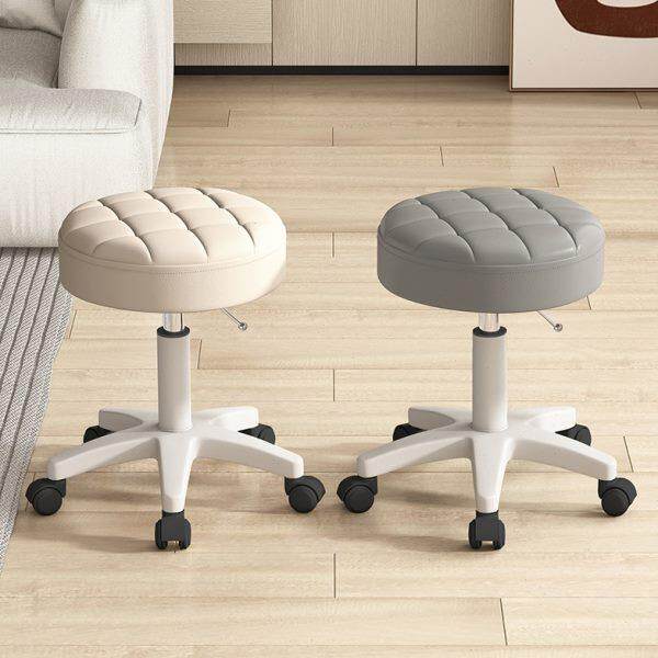 美容院专用凳子升降旋转美发美甲理发店家用带轮子轱辘圆椅子收银