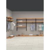 上墙 货架西服展示柜陈列柜挂衣架子陈列架落地式 男装 店展示架服装