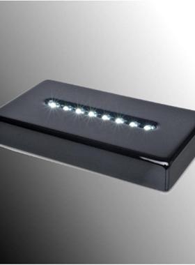 长方形木质钢琴漆3D内雕水晶工艺品摆件专用底座 各种尺寸可选