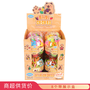 树智动漫卡皮巴拉积木弹弹球(混合水果味)48g儿童休闲零食