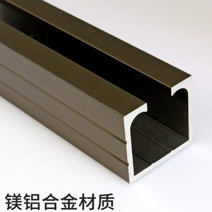 蒙莱奇加厚型推拉门轨道吊滑轮轨道移门配件玻璃移门导轨滑轨吊轨