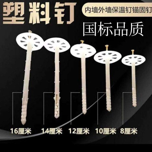 国标外墙保温钉挤塑板岩棉板泡沫板固定可拉拔实验塑料膨胀锚固钉