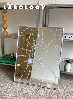 LABOLOGY画廊|“白色的网”镜画梦幻哥特装饰镜子衣帽间玄关画