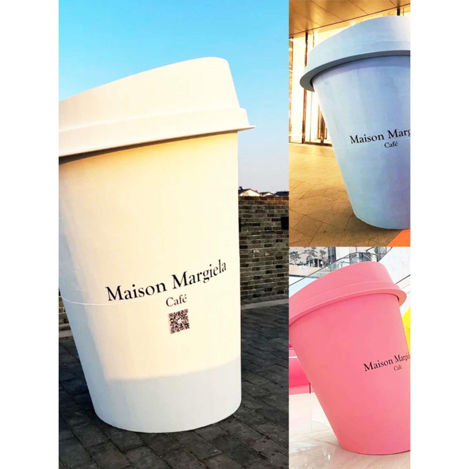 网红奶茶杯咖啡杯模型玻璃钢雕塑奶茶咖啡店门口开业装饰落地摆件