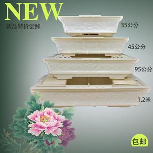 长方形花盆模罗马柱模板盆景模 厂家直销加厚ABS塑钢水泥花盆模具