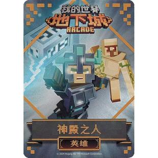 我的世界地下城卡片五星英雄卡街机游戏卡牌新版神殿之人探险家AR