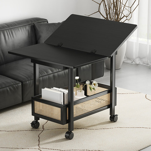 移动茶几可折叠桌子小户型客厅家用沙发阳台餐桌两用实用简约推车