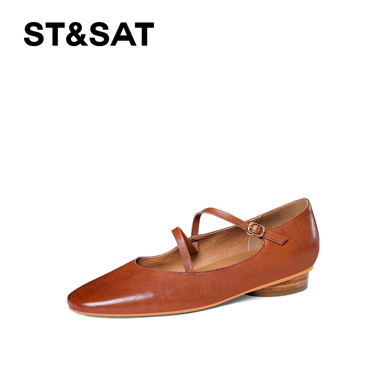 单鞋浅口软底玛丽珍单鞋休闲时尚牛津鞋浅口女士