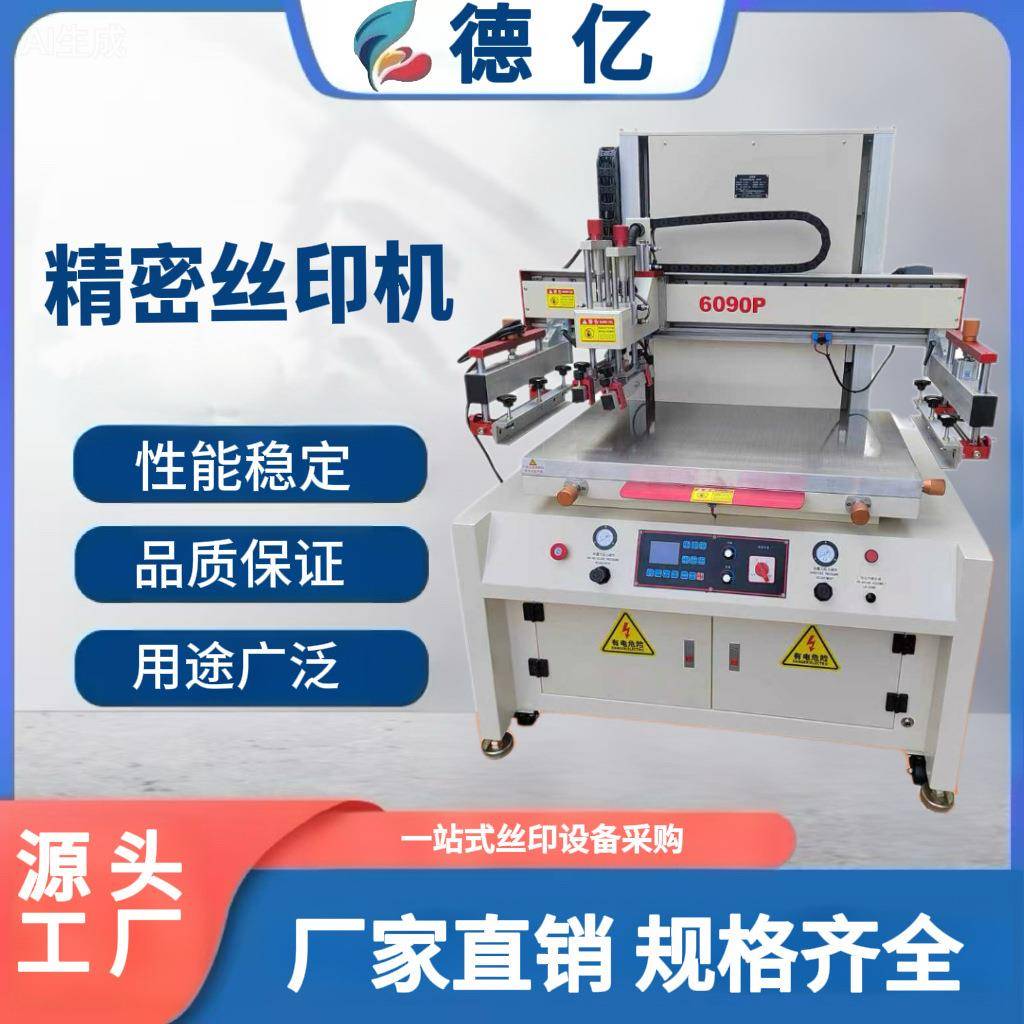 现货丝印机精密半自动平面丝印机自动丝印机商标图案丝印设备
