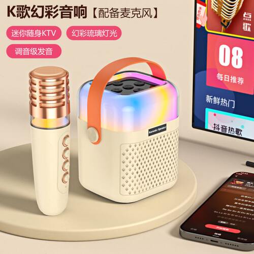 K歌A1蓝牙音响迷你便携K歌无线蓝牙一体机卡拉OK唱歌点歌家庭KTV