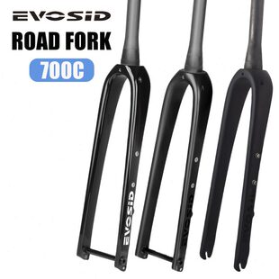 EVOSID砾石前叉全碳纤维公路车前叉700C桶轴硬叉内走线碟刹
