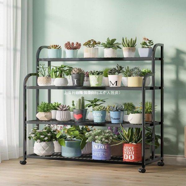 花架置物架阳台花架子客厅落地式铁艺层架2024新款多肉置物花,收纳整理,阳台置物架,淘宝优惠券,粉丝福利购,淘宝优惠卷