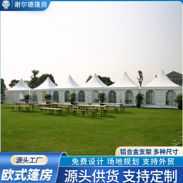 欧式篷房 欧式尖顶蓬展馆大型帐蓬 婚庆车展会吊顶篷户外活动篷房