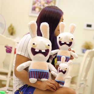 毛绒玩具疯狂的兔子公仔兔曼x雷龅牙兔公搞可爱小兔子娃娃仔怪礼