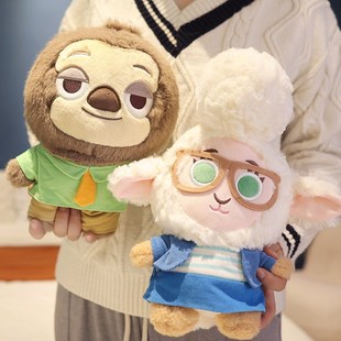 疯狂具物a城2新款玩偶尼克克尼狐朱迪兔子毛绒玩动娃娃新年礼物