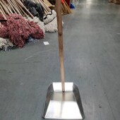 5个装 木柄铁皮垃圾铲垃圾斗铁簸箕奋斗