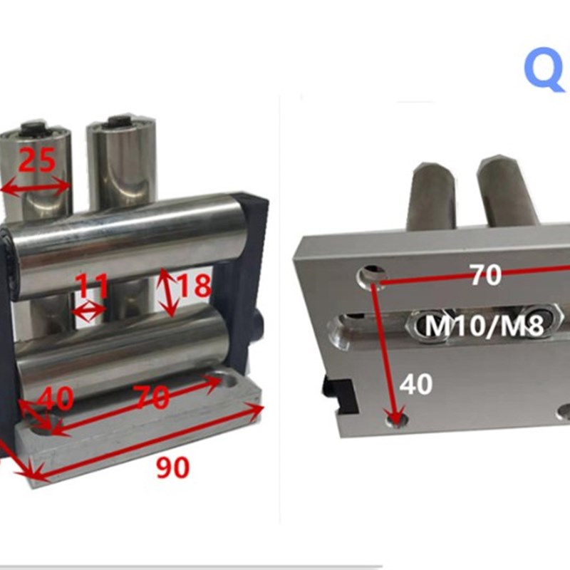 启庞过线筒排线器配件 井字架 过线筒导线架三筒过线架不锈钢辊筒