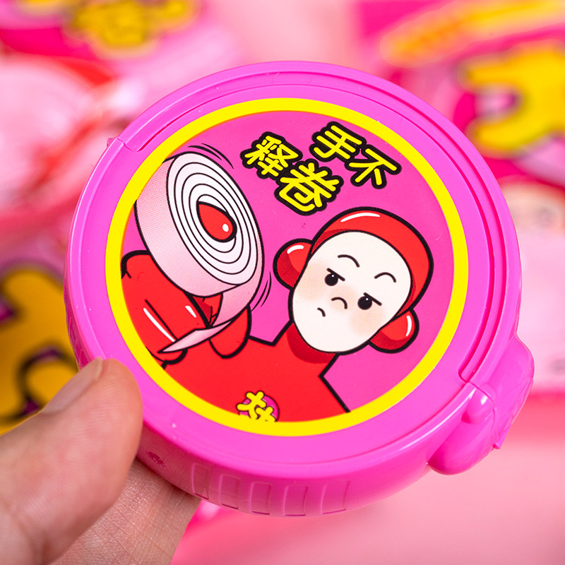 大大卷切切乐泡泡糖超长卷怀旧老式口香糖儿童童年休闲糖果零食