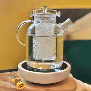 烧水壶凉花茶明火隔水炖煮燕窝电陶炉养生煮茶壶 玻璃壶耐高温日式